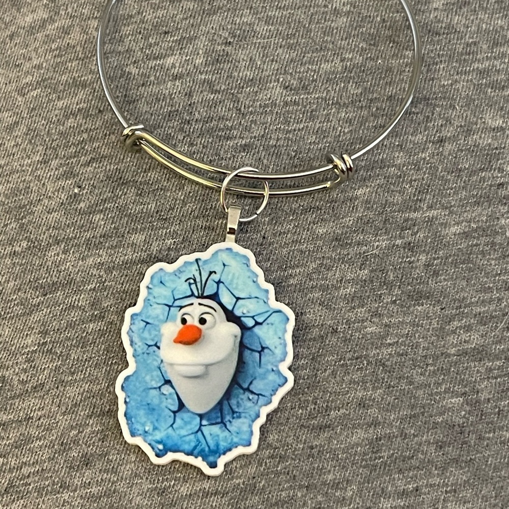 Silver Olaf Charm Bracelet